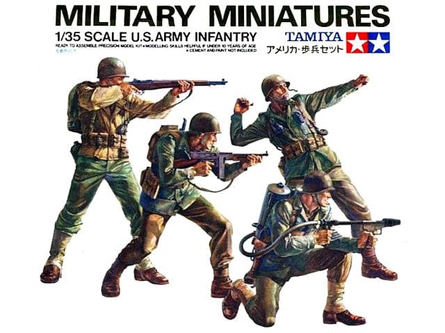 Tamiya 1/35 Us Army Infantry Tamiya PLASTIC MODELS