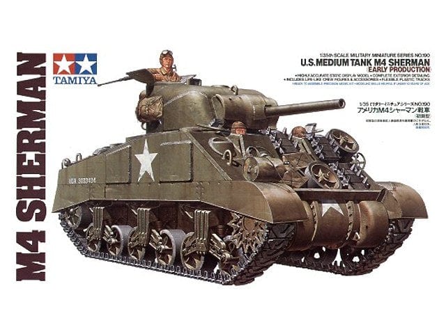 Tamiya 1/35 Us Medium Tank M4 Sherman Tamiya PLASTIC MODELS