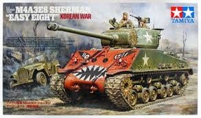 Tamiya 1/35 Us Medium Tank M4A3E8 Sherman Easy Eight Tamiya PLASTIC MODELS