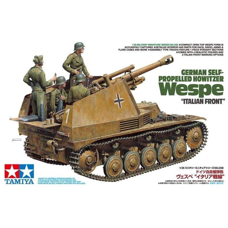 Tamiya 1/35 Wespe Italian Front Tamiya PLASTIC MODELS