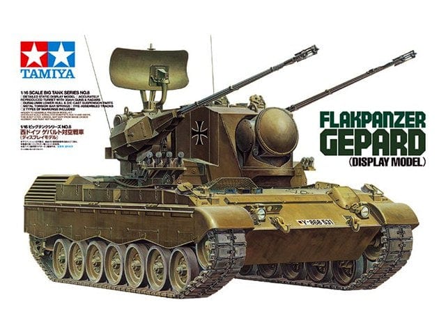 Tamiya 1/35 West German Anti Aircraft Tank Flakpanzer Gepard Tamiya PLASTIC MODELS