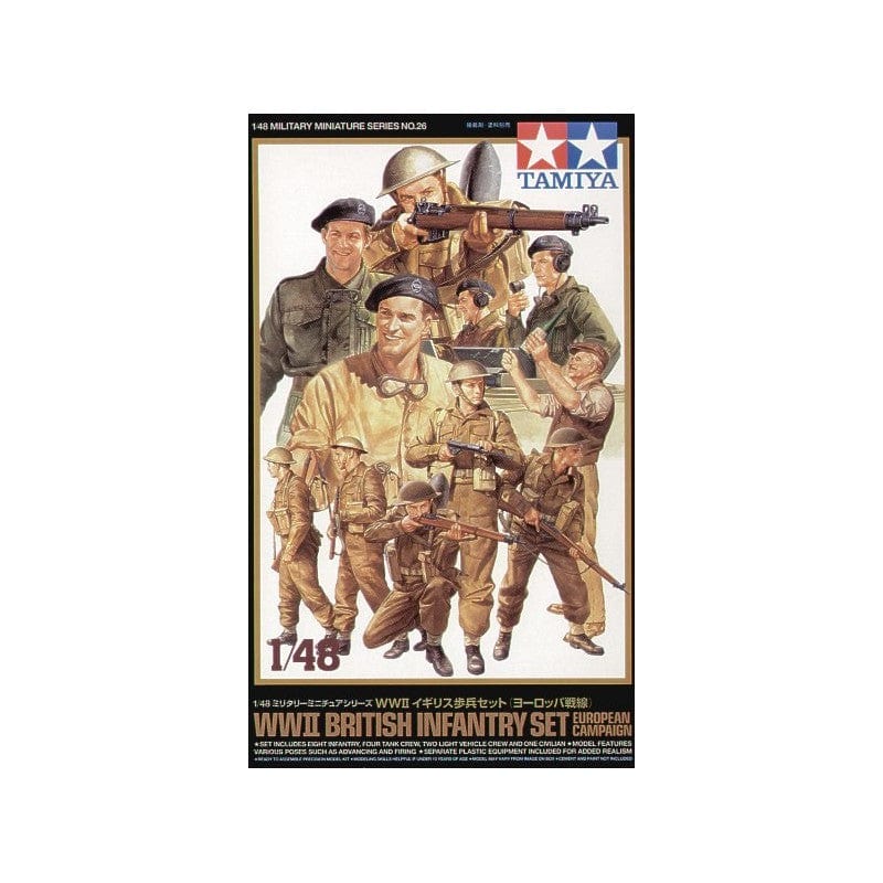 Tamiya 1/48 British Infantry Europe Tamiya PLASTIC MODELS