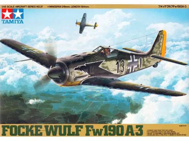 Tamiya 1/48 Focke-Wulf Fw190 A-3 Tamiya PLASTIC MODELS