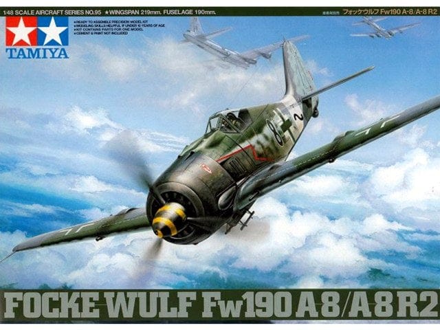 Tamiya 1/48 Focke-Wulf Fw190A-8/A-8 R2 Tamiya PLASTIC MODELS