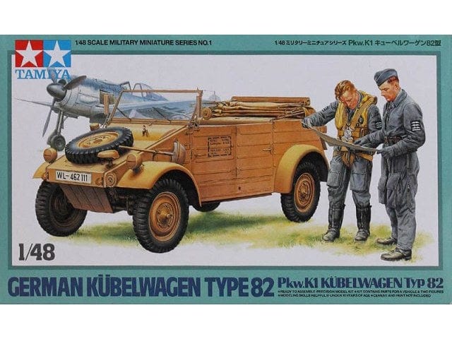 Tamiya 1/48 German Kubelwagen Type 82 Tamiya PLASTIC MODELS