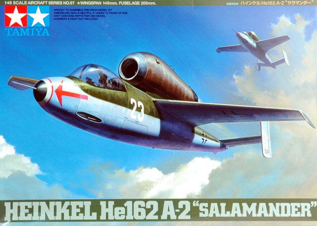 Tamiya 1/48 Heinkel He162 A-2 Salamander Tamiya PLASTIC MODELS