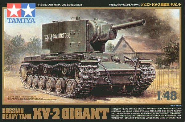 Tamiya 1/48 Kv-2 Gigant Russian Heavy Tank Tamiya PLASTIC MODELS