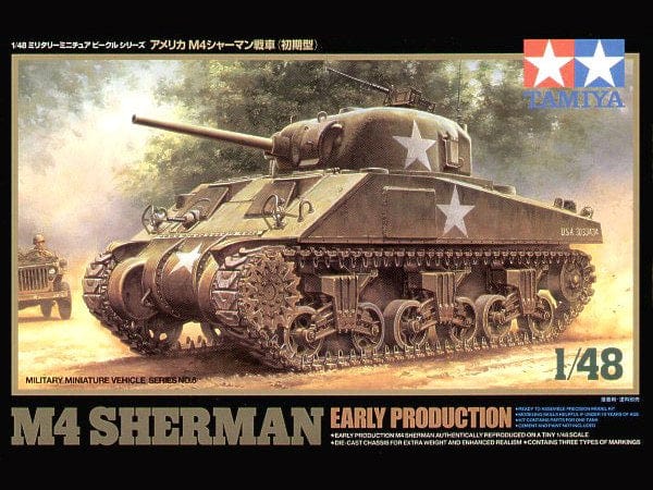Tamiya 1/48 M4 Sherman Early Production Tamiya PLASTIC MODELS
