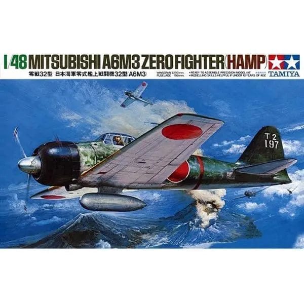 Tamiya 1/48 Mitsubishi A6M3 Zero Fighter Tamiya PLASTIC MODELS
