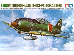 Tamiya 1/48 Mitsubishi J2 M3 Interceptor Raiden Tamiya PLASTIC MODELS