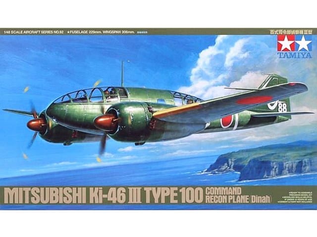 Tamiya 1/48 Mitsubishi Ki-46 Iii Type 100 Command Recon Plane Tamiya PLASTIC MODELS