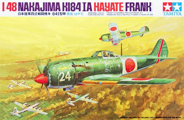 Tamiya 1/48 Nakajima Ki-84-Ia Hayate Frank Tamiya PLASTIC MODELS
