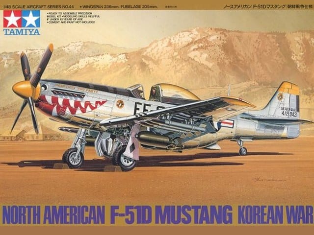 Tamiya 1/48 North American F-51D Mustang Korean War Tamiya PLASTIC MODELS