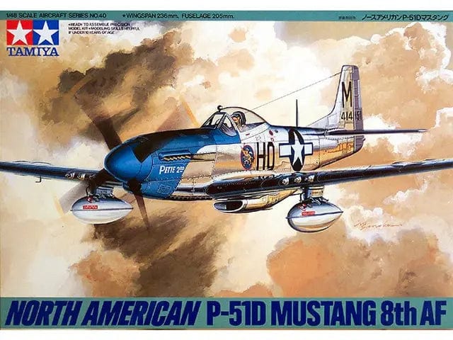 Tamiya 1/48 North American P-51D Mustang 8Th Af Tamiya PLASTIC MODELS