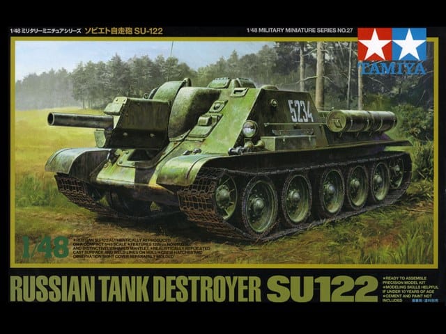 Tamiya 1/48 Russian Tank Destroyer Su122 Tamiya PLASTIC MODELS