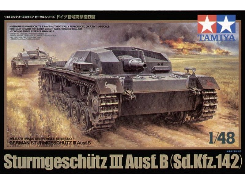 Tamiya 1/48 Sturmgeschutz Iii Ausf.B Sd.Kfz.142 Tamiya PLASTIC MODELS