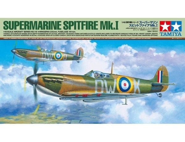 Tamiya 1/48 Supermarine Spitfire Mk.I Tamiya PLASTIC MODELS