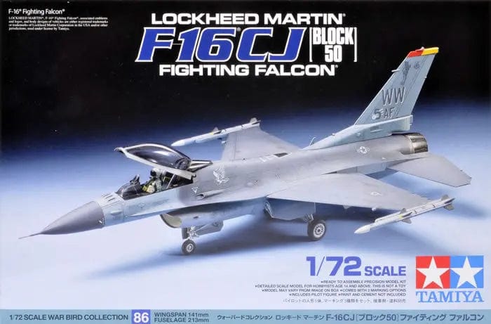 Tamiya 1/72 F-16 Cj Fighting Falcon Block 50 Tamiya PLASTIC MODELS