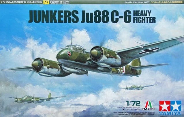 Tamiya 1/72 Junkers Ju-88 C-6 Heavy Fighter Tamiya PLASTIC MODELS