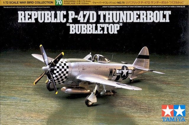 Tamiya 1/72 Republic P-47D Thunderbolt Bubbletop Tamiya PLASTIC MODELS