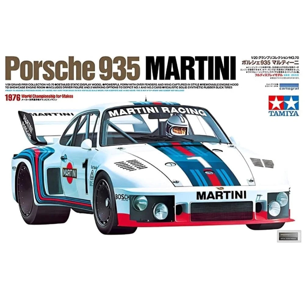 Tamiya 20070 1/20 Porsche 935 Martini Plastic Model Kit - Hobbytech Toys