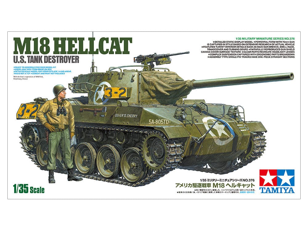 Tamiya 35376 1/35 US Tank Destroyer M18 Hellcat - Hobbytech Toys