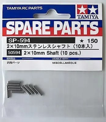 Tamiya 50594 2X10mm Wheel Shafts (10pcs) Tamiya RC CARS - PARTS