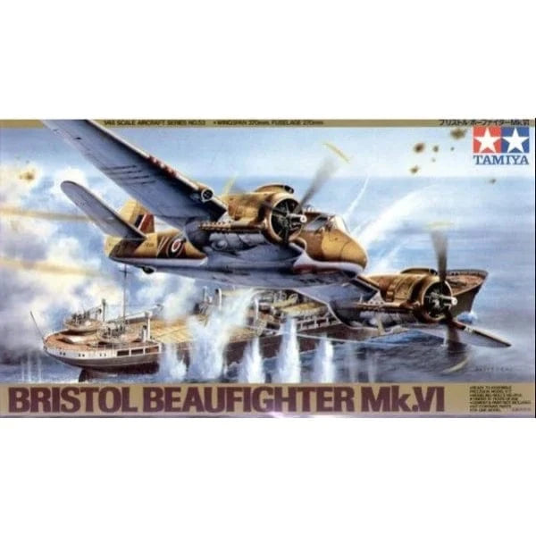 Tamiya 61053 1/48 Bristol Beaufighter Mk. VI Plastic Model Kit - Hobbytech Toys