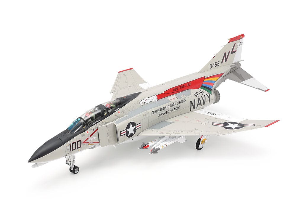 Tamiya 61121 1/48 McDonnell Douglas F-4B Phantom II Plastic Model Kit - Hobbytech Toys