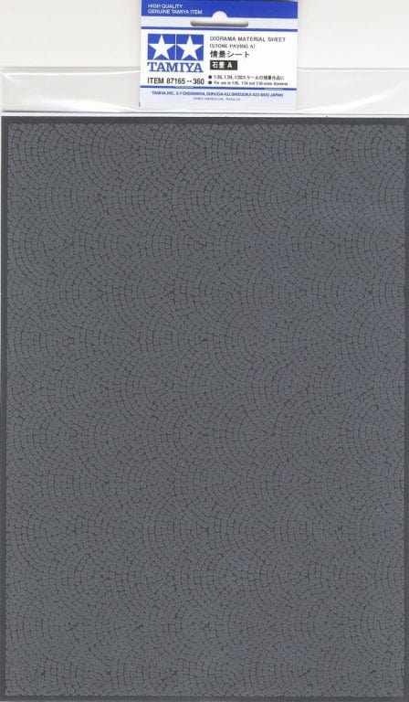 Tamiya 87165 Stone Paving A Diorama Material Sheet Tamiya TRAINS - HO/OO SCALE