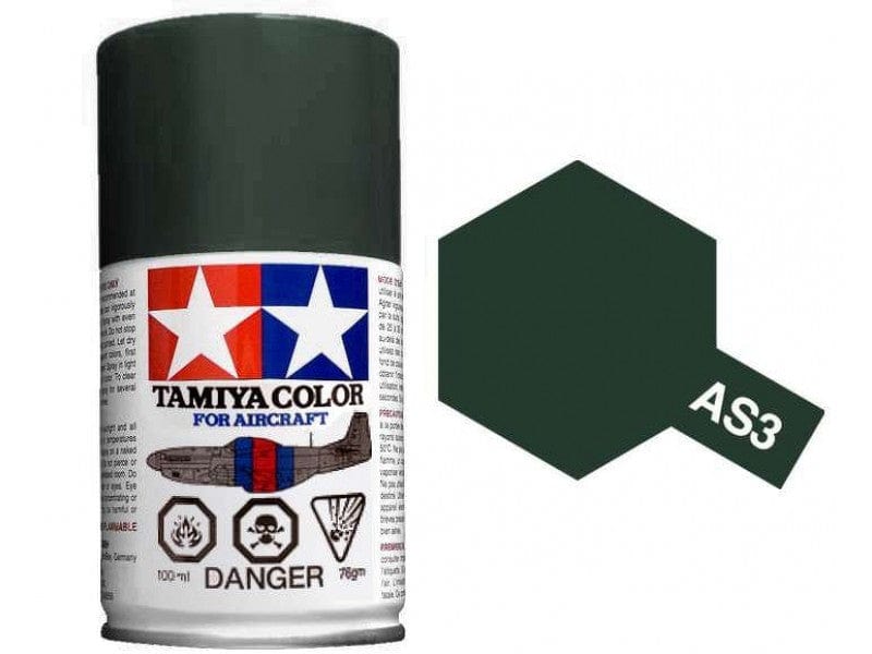 Tamiya AS-3 Grey Green Lutfwaffe Spray Tamiya PAINT, BRUSHES & SUPPLIES