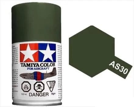Tamiya AS-30 Dark Green 2 Raf Spray Tamiya PAINT, BRUSHES & SUPPLIES