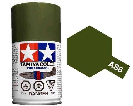 Tamiya AS-6 Olive Drab Usaaf Spray Tamiya PAINT, BRUSHES & SUPPLIES