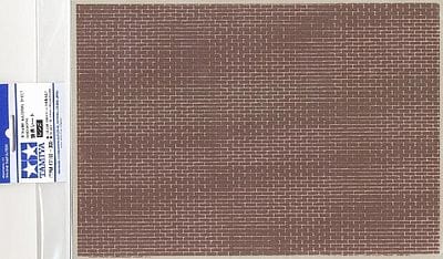 Tamiya Brickwork Brown Diorama Material Sheet Tamiya TRAINS - HO/OO SCALE