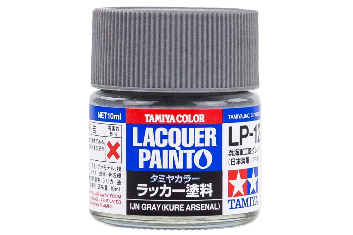 Tamiya Lp-12 Lacquer Paint Ijn Gray (Kure Arsenal) Tamiya PAINT, BRUSHES & SUPPLIES