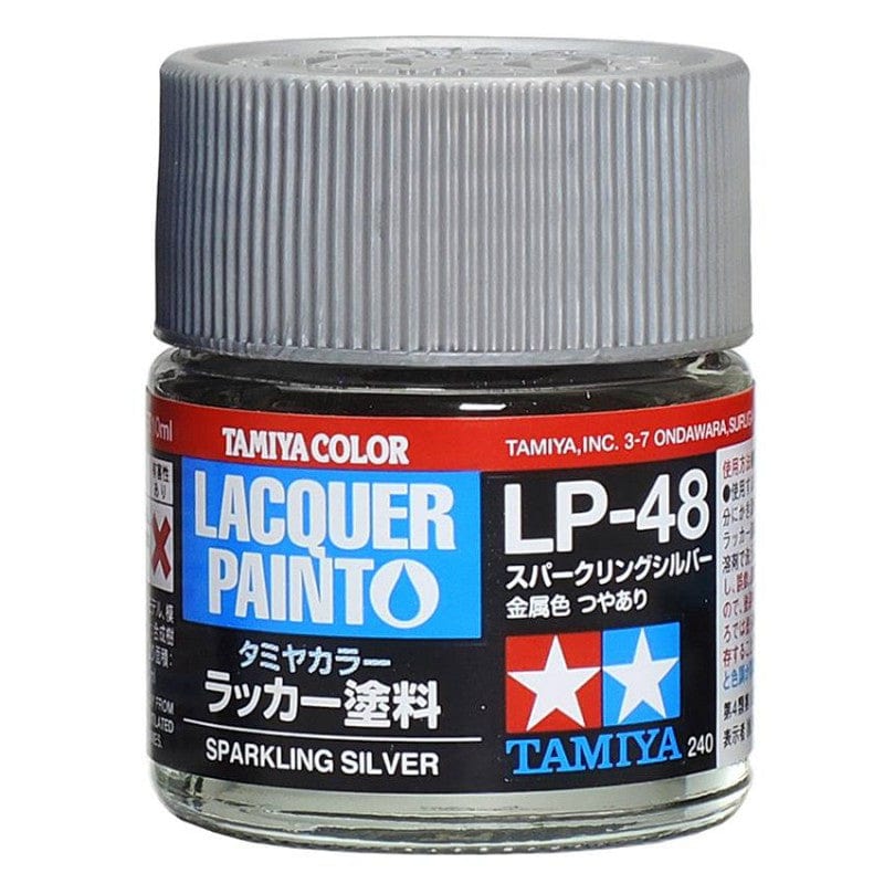 Tamiya Lp-48 Lacquer Paint Sparkling Silver Tamiya PAINT, BRUSHES & SUPPLIES