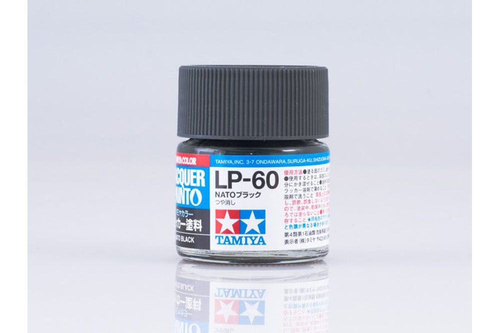 Tamiya Lp-60 Lacquer Paint Nato Black Tamiya PAINT, BRUSHES & SUPPLIES