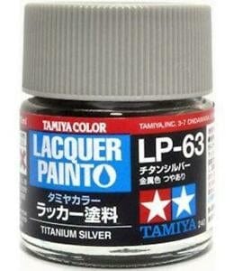 Tamiya Lp-63 Titanium Silver Tamiya PAINT, BRUSHES & SUPPLIES