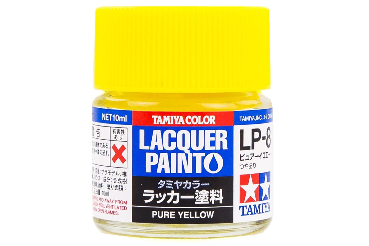 Tamiya Lp-8 Lacquer Paint Pure Yellow Tamiya PAINT, BRUSHES & SUPPLIES