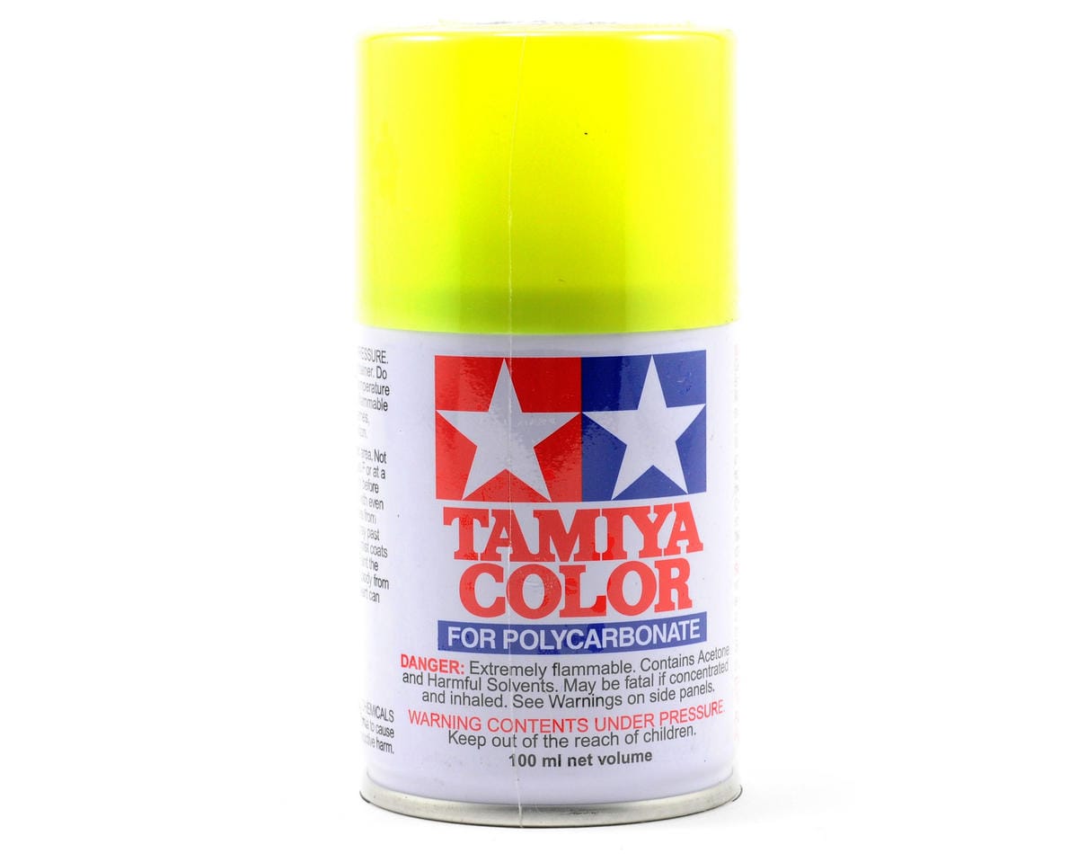 Tamiya PS-27 Spray Fluorescent Yellow Tamiya PAINT, BRUSHES & SUPPLIES
