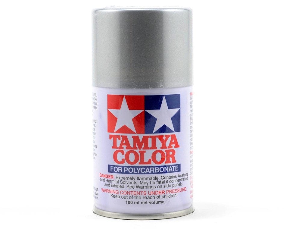 Tamiya PS-41 Spray Bright Silver Tamiya PAINT, BRUSHES & SUPPLIES