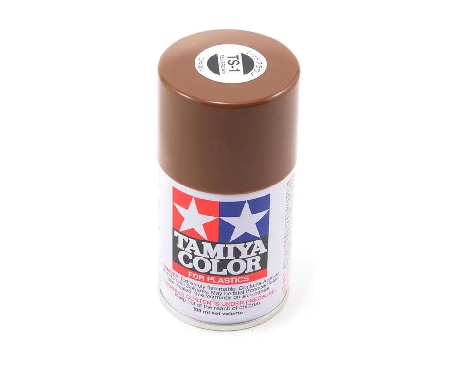Tamiya TS-1 Spray Red Brown Tamiya PAINT, BRUSHES & SUPPLIES