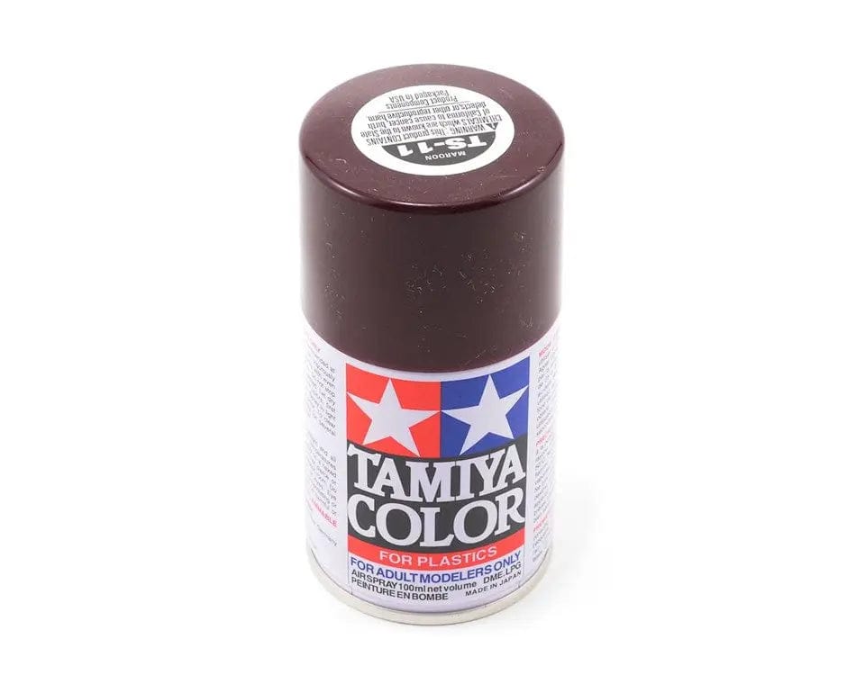 Tamiya TS-11 Spray Maroon Tamiya PAINT, BRUSHES & SUPPLIES