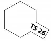 Tamiya TS-26 Spray Pure White Tamiya PAINT, BRUSHES & SUPPLIES