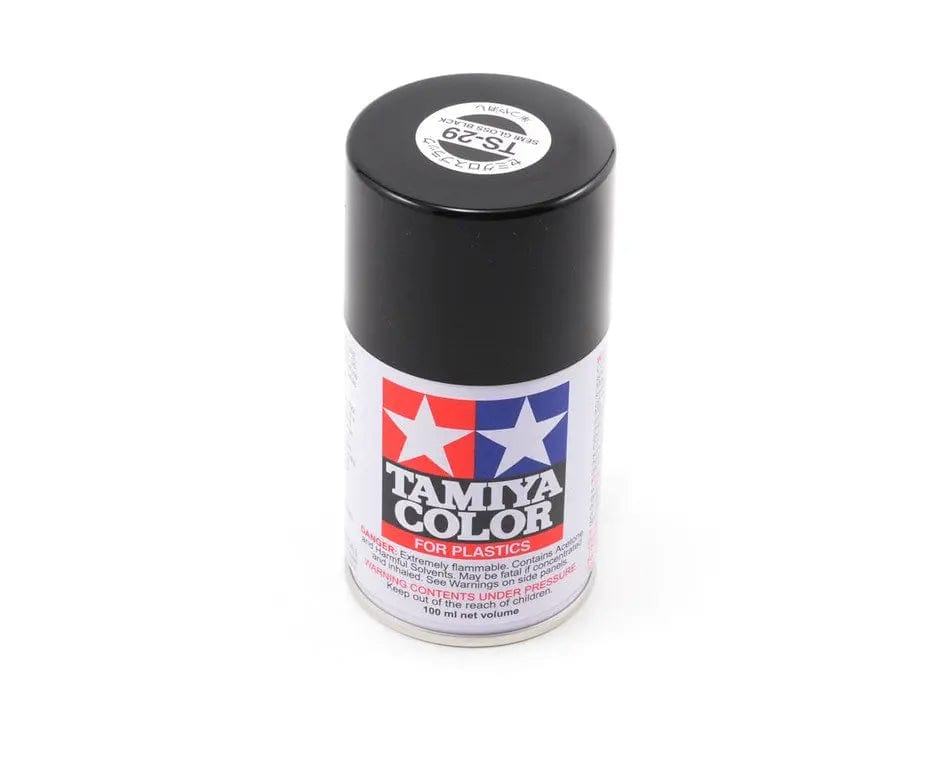 Tamiya TS-29 Spray Semi Gloss Black Tamiya PAINT, BRUSHES & SUPPLIES