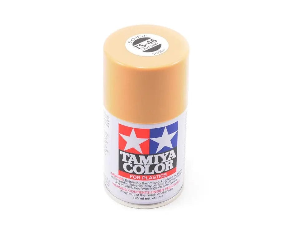 Tamiya TS-46 Spray Light Sand Tamiya PAINT, BRUSHES & SUPPLIES