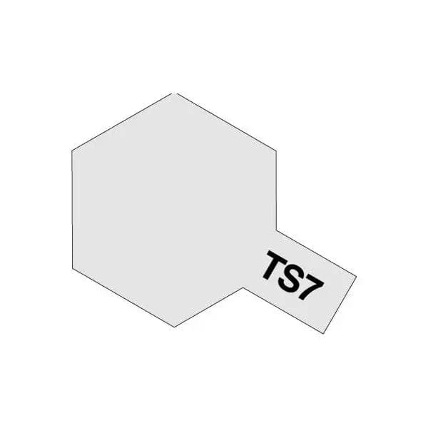 Tamiya TS-7 Spray Racing White Tamiya PAINT, BRUSHES & SUPPLIES