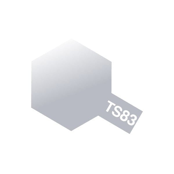 Tamiya TS-83 Spray Metallic Silver Tamiya PAINT, BRUSHES & SUPPLIES
