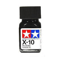 Tamiya X-10 Enamel Gun Metal Tamiya PAINT, BRUSHES & SUPPLIES