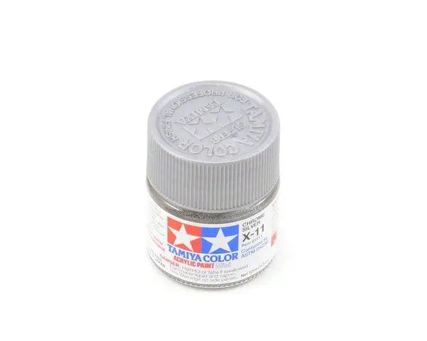 Tamiya X-11 Acrylic Chrome Silver Tamiya PAINT, BRUSHES & SUPPLIES